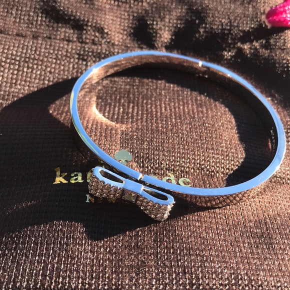 kate spade Jewelry - Kate Spade New York Pave Bow Bangle, NWT